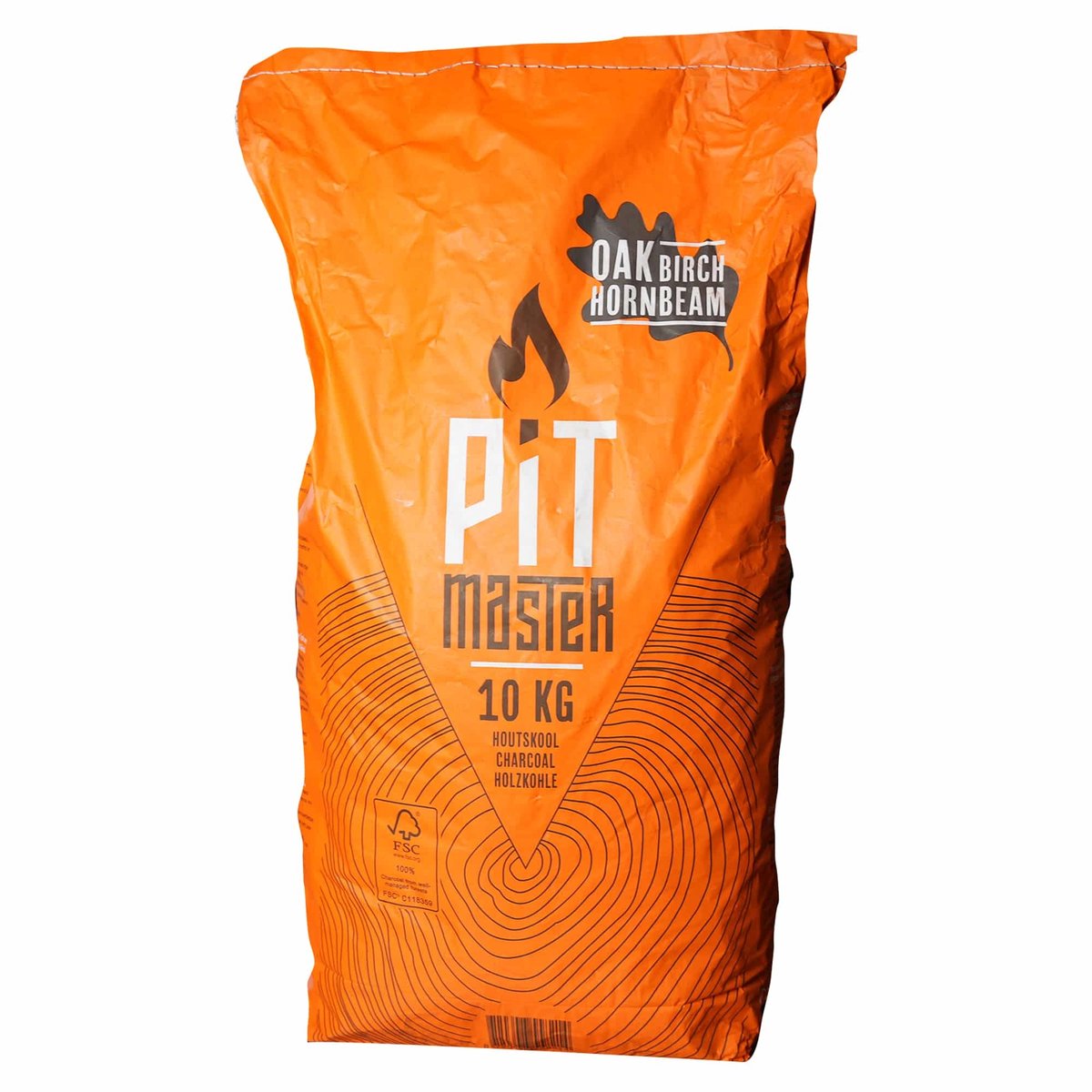 Bol.com Pitmaster Oak Birch Hornbeam Houtskool 10 kg aanbieding
