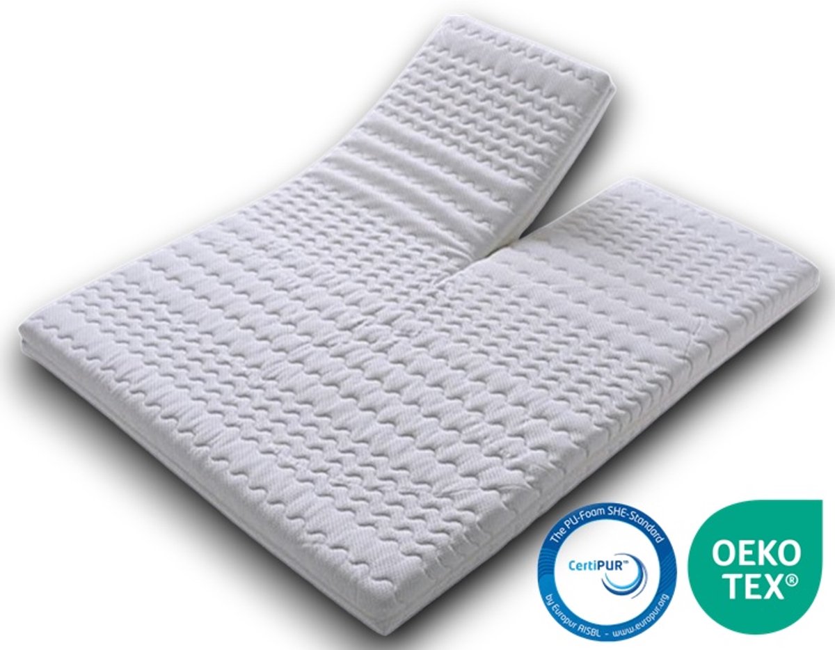 EasyBedden® Split-Topper-Topdekmatras-Koudschuim-HR-45-180x220x 9 cm