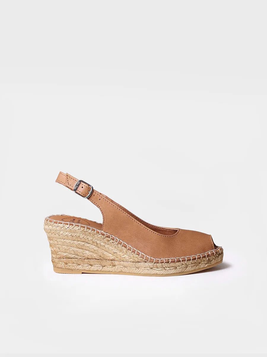 Espadrilles met open teen en sleehak | KROATIË
