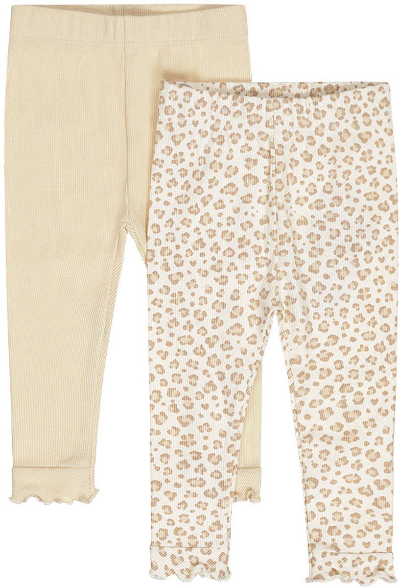 Dirkje - Leggings - 2 stuks - Off White - Maat 56