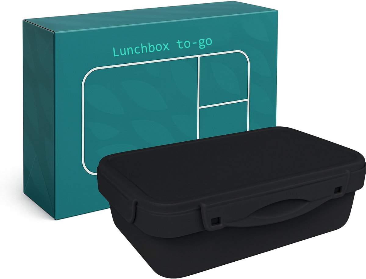 Köpke Broodtrommel - Lunchbox - Rechthoekig - Zwart