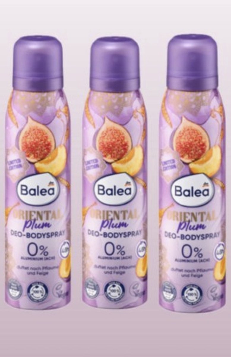 Balea bodyspray Oriental plum 3x 150ml