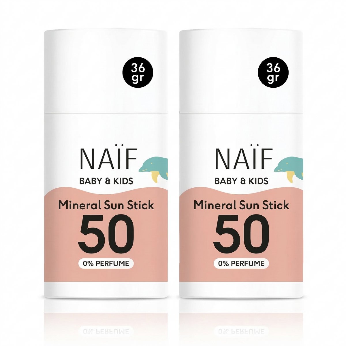 Bol.com Naïf Zonnebrand Stick Voordeelset - Baby & Kind - SPF50 - Zonder Parfum - UVA/UVB Bescherming - 2 Stuks aanbieding