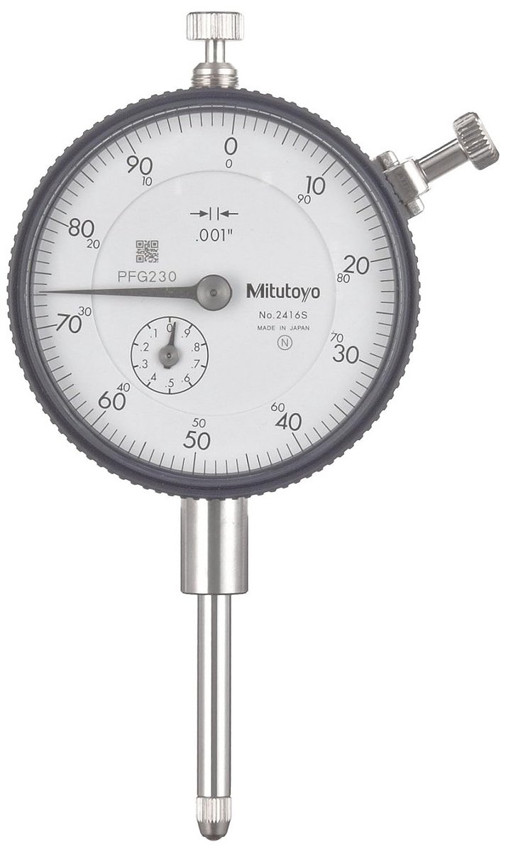 Wijzerplaat Indicator - Meetklok Meetinstrument - Precisie Meten - Met Lug Back Plate - AGD ANSI Standaard