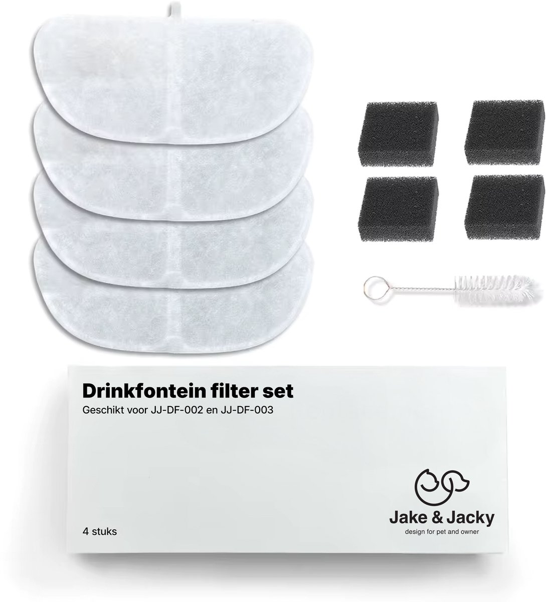 Jake and Jacky Drinkfontein Filterset - Modelnummer JJ-DF-002 en JJ-DF-003