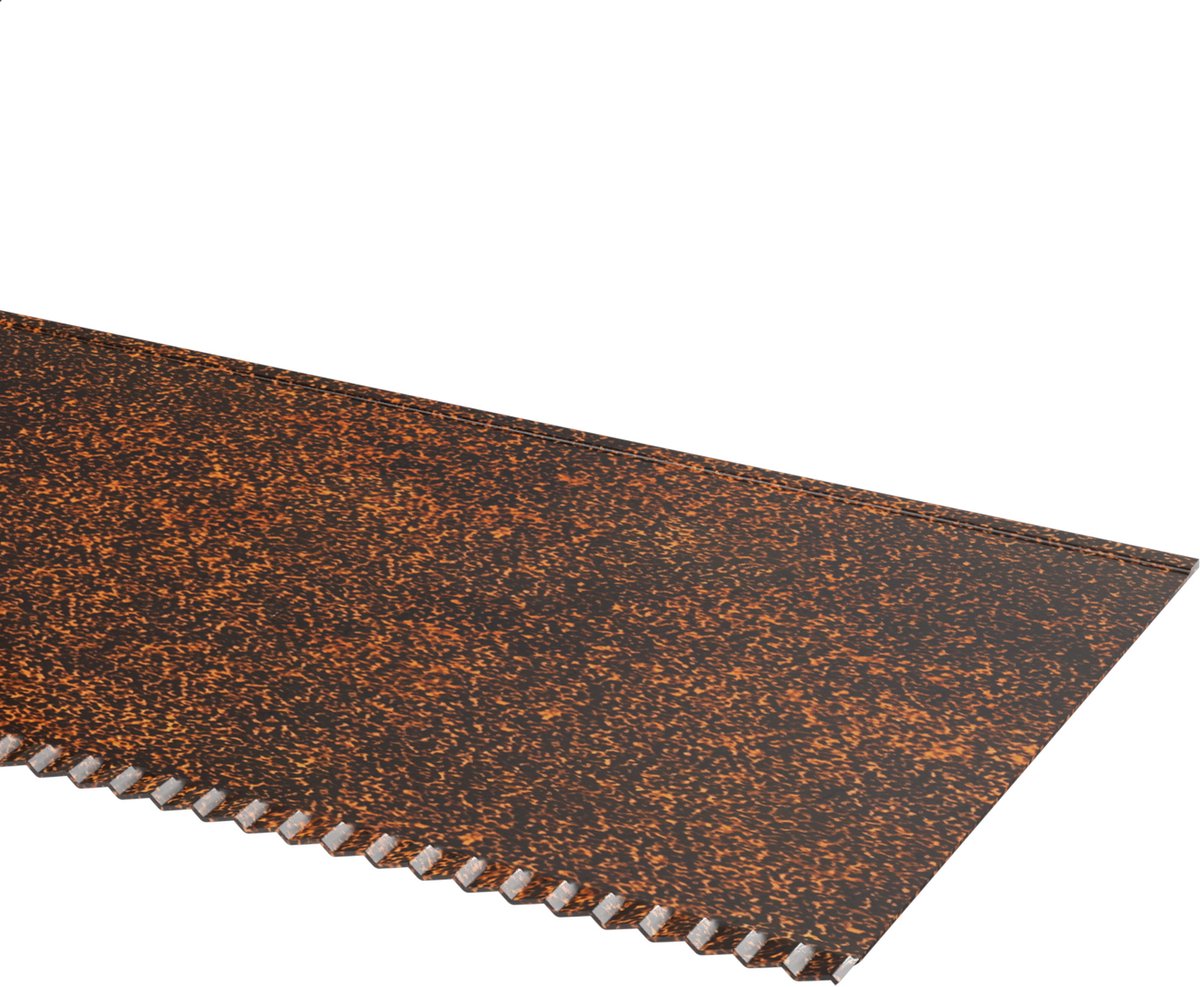 ACXIN Metalen Graskant - Verzinkt en Flexibel - 15 cm x 15 m - Tuinborder Maairand Boomring - Voor Gazon en Tuinbegrenzing - Duurzaam en Eenvoudig te Monteren - Roestkleur