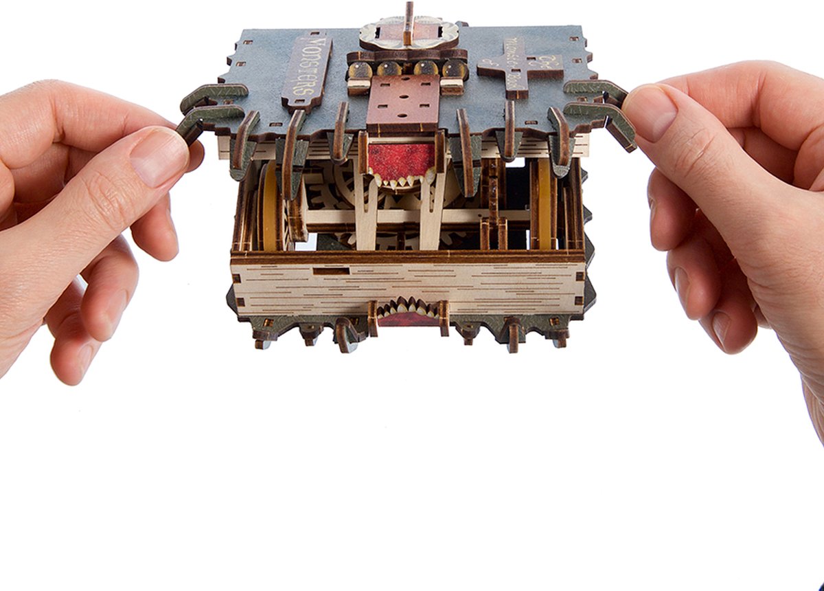 UGEARS 3D Modelbouw - The Monster Book Of Monsters™ - Harry Potter™ - Mechanisch Bouwpakket Hout - Educatief Speelgoed — afbeelding 10