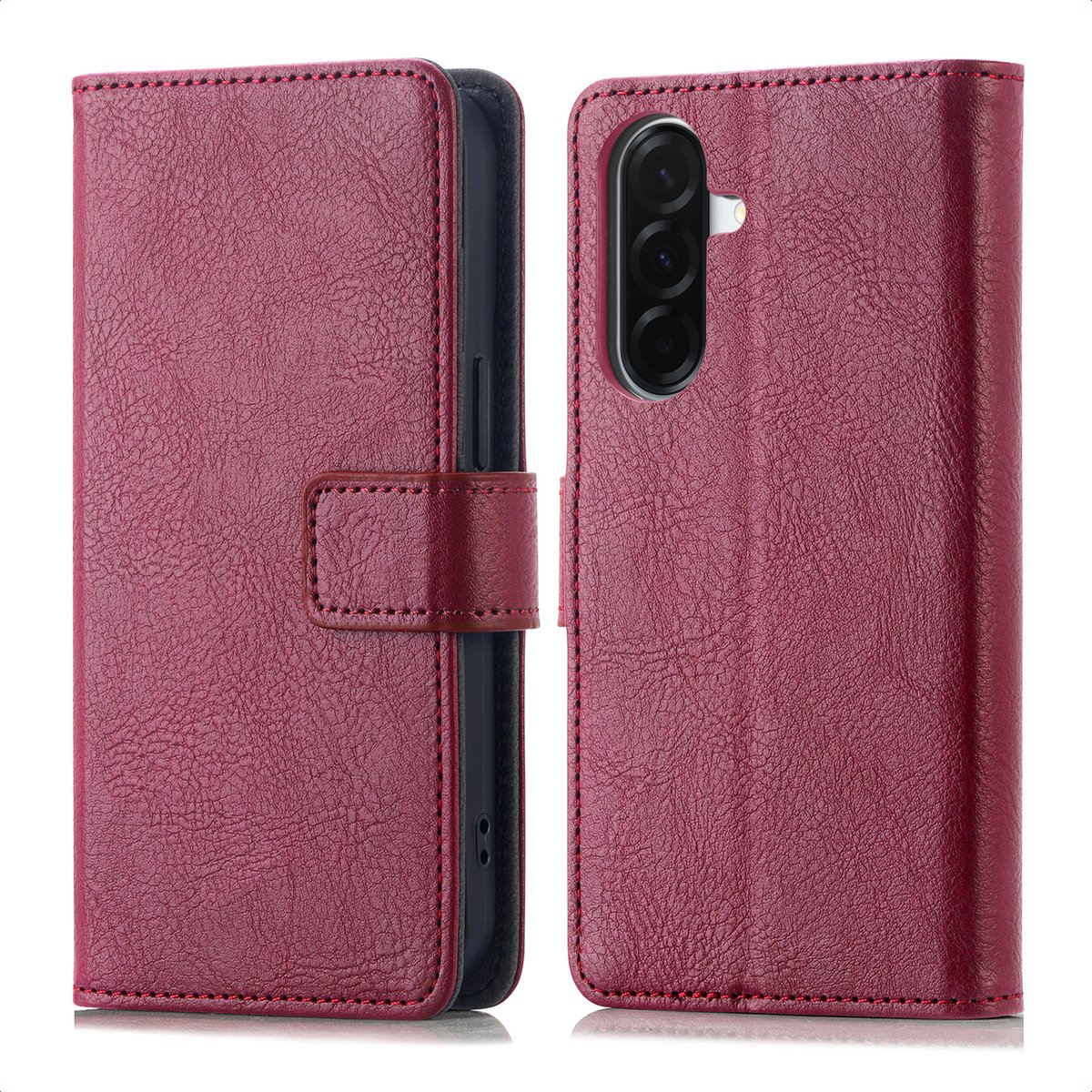 imoshion Hoesje - Geschikt voor Samsung Galaxy A57 (5G) - Luxe Bookcase - Bordeaux