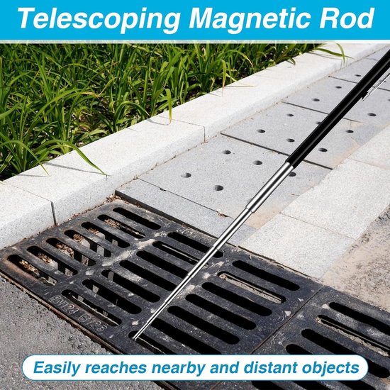 Flexibele Telescopische Magneetstok 60 cm - Krachtige Magneetgrijper voor Sleutels en Kleine Metalen Onderdelen — afbeelding 5