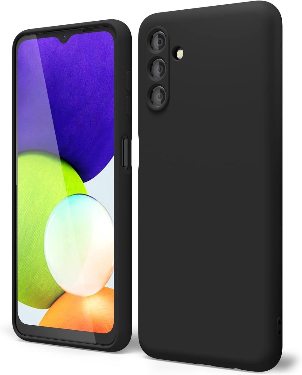 Hoesje geschikt voor Samsung Galaxy A13 5G hoesje Siliconen cover Zwart backcover