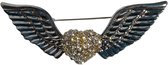 ailes de broche avec strass