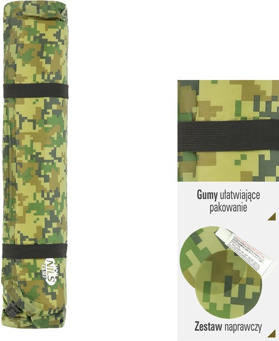 NILS CAMP NC4050 - Zelfopblazende Mat - 185 cm - 65 cm - 5 cm van Merkloos — afbeelding 2
