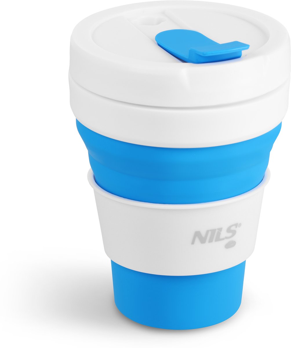 NILS Opvouwbare Siliconen Drinkbeker 475 ml - Ideaal voor School & Reizen