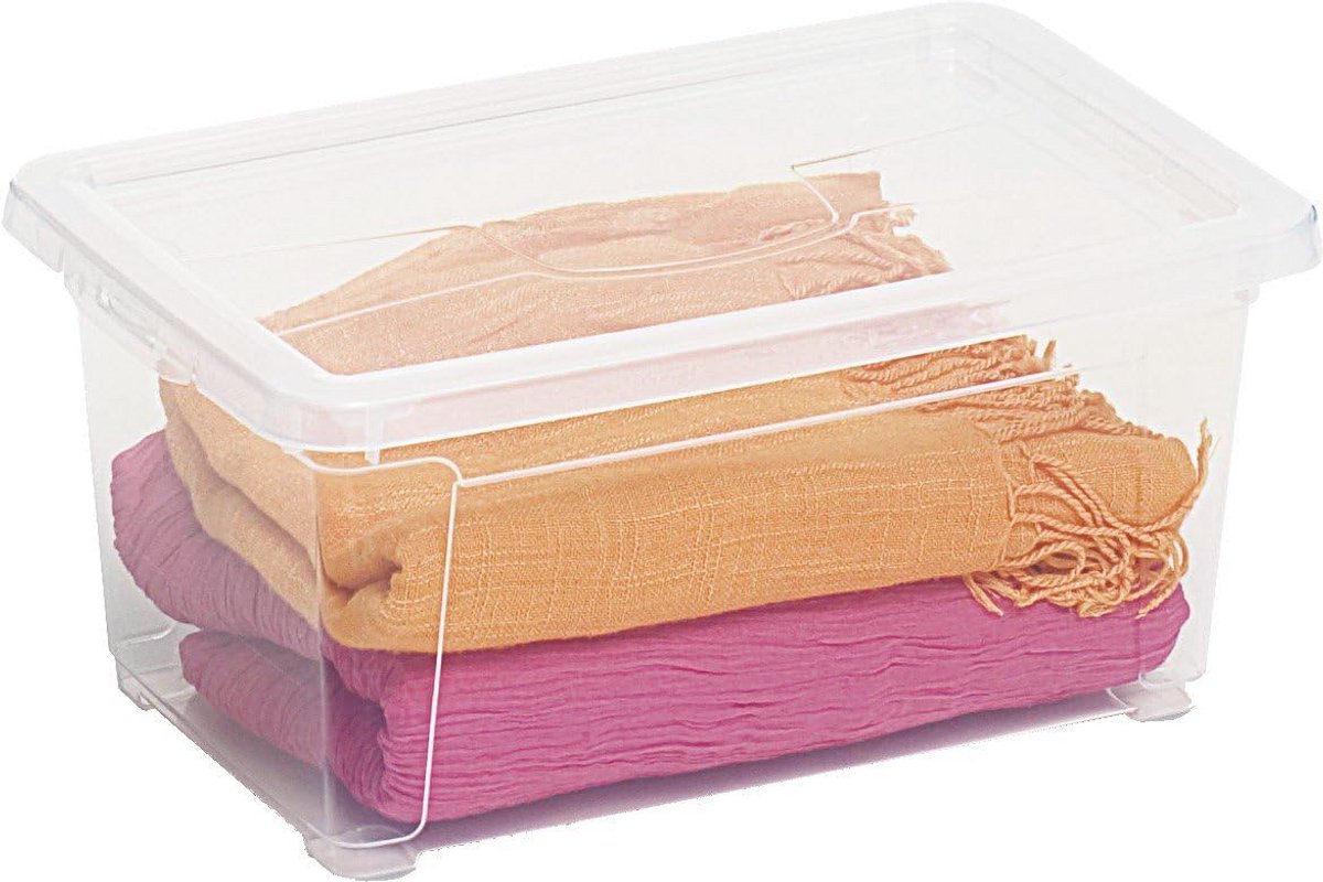 DEA Home Opbergbox XS 5L - Compacte Transparante Doos 30x20x13 cm