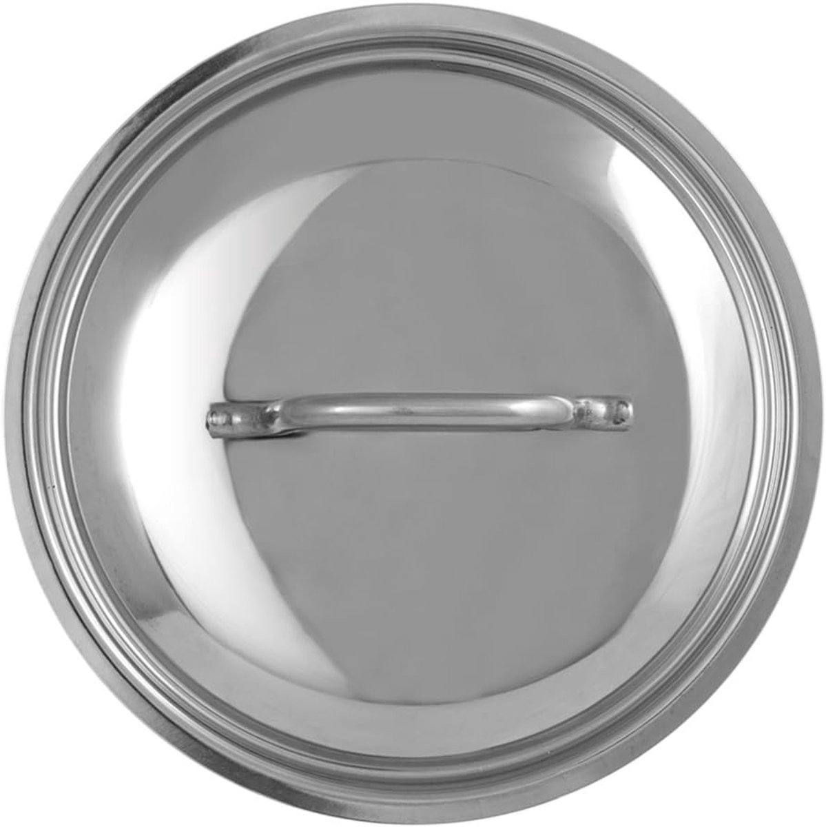 Deksel roestvrij staal 12 cm zilver 13 x 13 x 4,5 cm