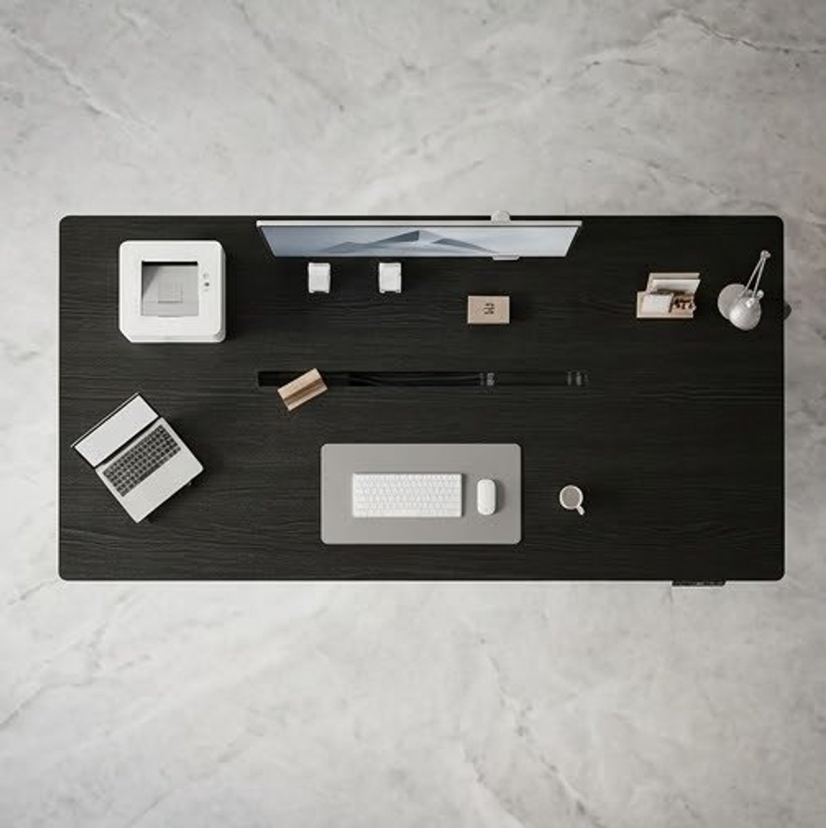 ProLift 200x80 Elektrisch Zit-Sta Bureau met USB-aansluiting en afsluitfunctie – ZwartCasa Serena