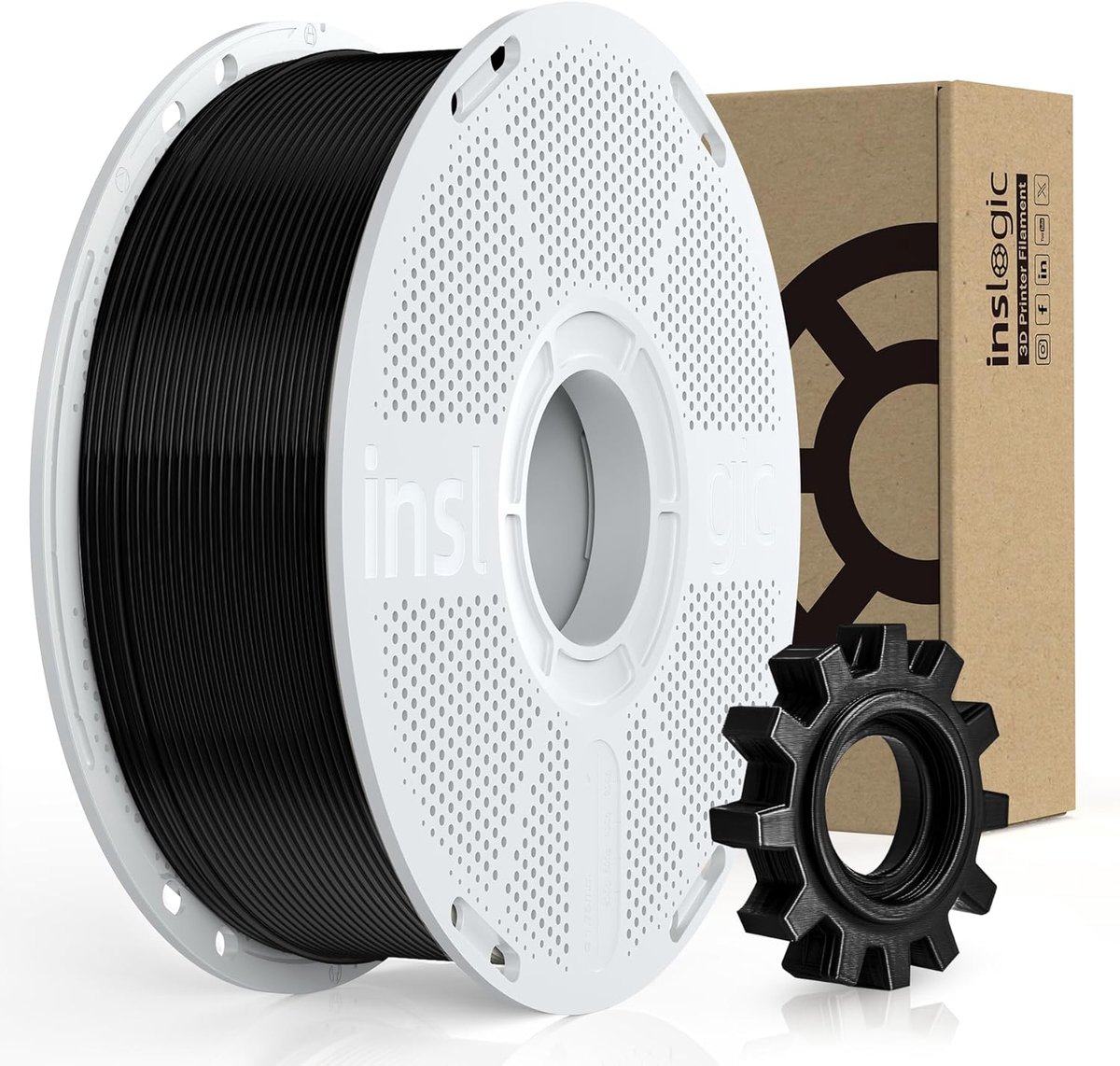 3D Printer Filament - PC-ABS Blend - Robuuste Prints - Hoge Hittebestendigheid - 1.75mm 1KG - Wit