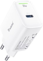TRUSMI 25W Snellader USB-C Adapter - Power Delivery - Geschikt voor iPhone & Samsung - Wit
