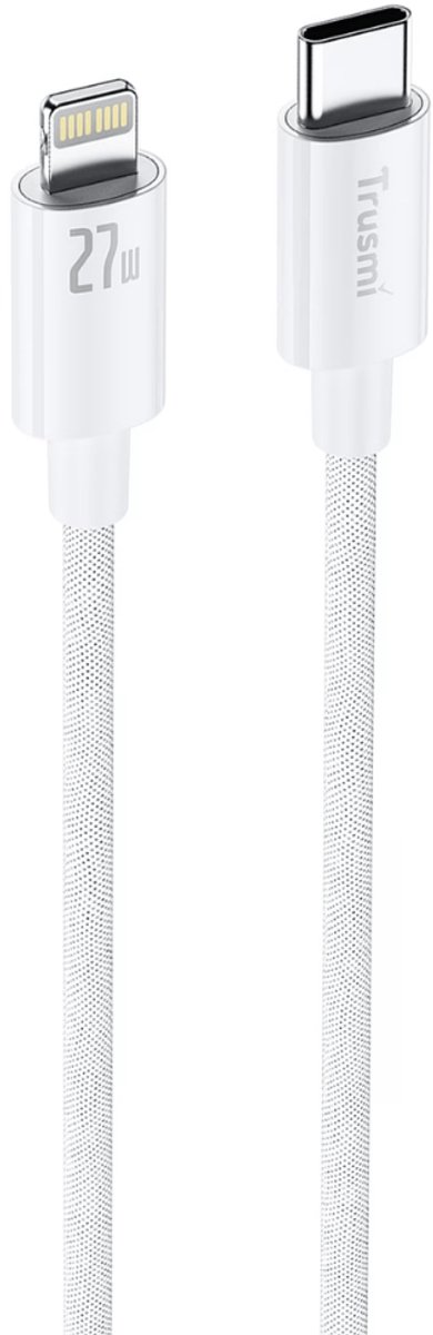 Trusmi | USB‑C naar Lightning Geweven Oplaadkabel | 2M Kabel | Super Snellader | Geschikt voor iPhone & iPad