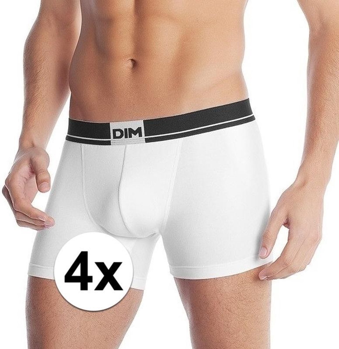 4x Super Dim heren short boxershorts wit maat L - Heren ondergoed -... |  bol.com