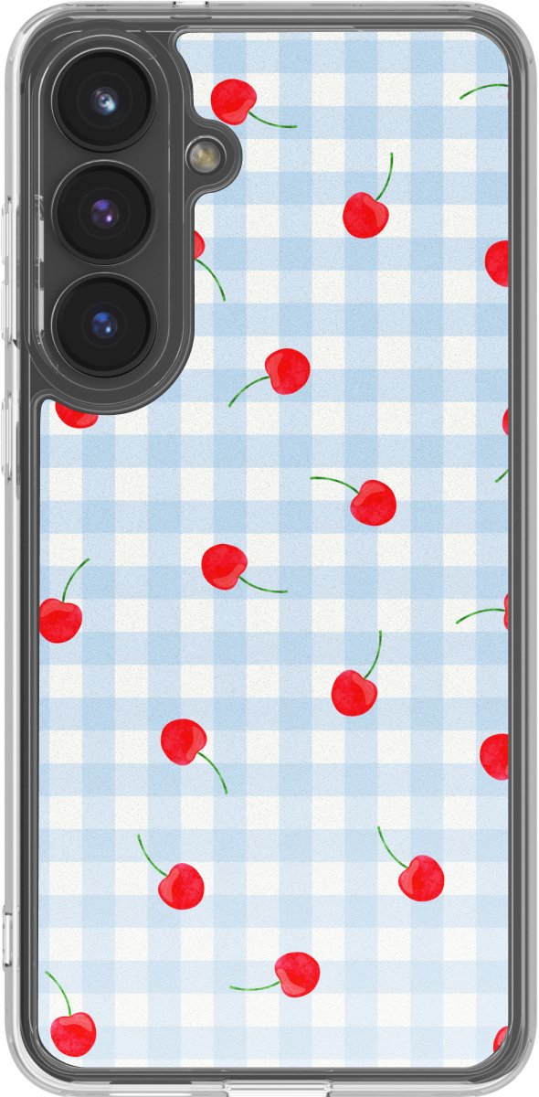 imoshion Hoesje - Geschikt voor Samsung Galaxy S25 FE - Design hoesje - Cherry Check