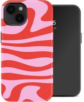 Selencia Hoesje - Geschikt voor Apple iPhone 14 - Backcover geschikt voor MagSafe - Dream Swirl Pink
