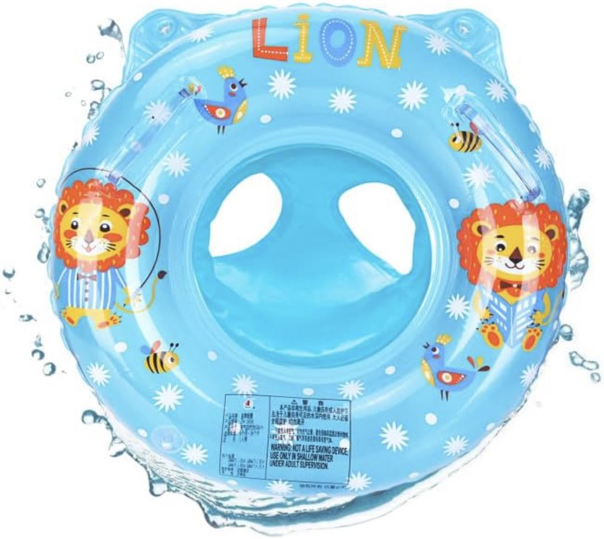 Baby Zwemband met Zitje – Opblaasbare Baby Zwemring – Zwemhulp voor Baby’s en Peuters 6 tot 48 Maanden – PVC Zwemstoel voor Zwembad en Strand