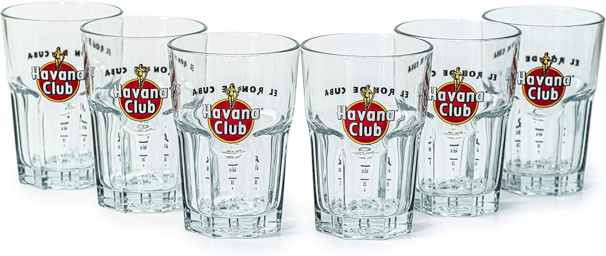 6 Rumelexclusieve Tumblerglazen - Voor Longdrinks en Cocktails - Sixpack