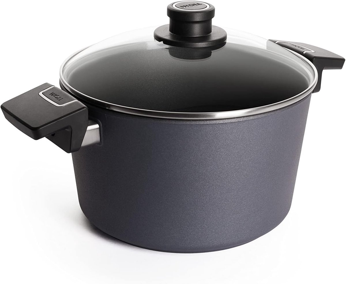 Gietaluminium Pan met Glazen Deksel, 5 Liter - Ovenvast