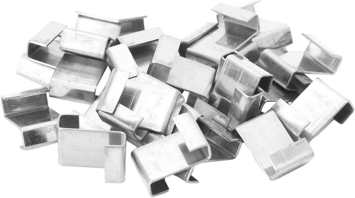 Kas Beglazing Clips 100 Stuks Roestvrij Staal