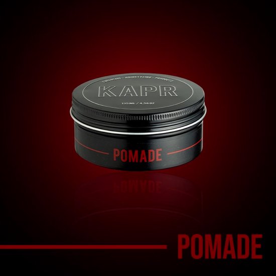 KAPR Pomade 135ml + Hair Tonic 250ml – Haar Styling Set Mannen – Strong Hold Pomade – High Shine – Barber Hair Tonic