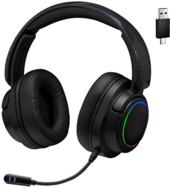 DYNA® Game headset draadloos - Headset - Game headset - Gaming headsets - Zwart -‎‎21cm x 19cm x 10cm; 360 g