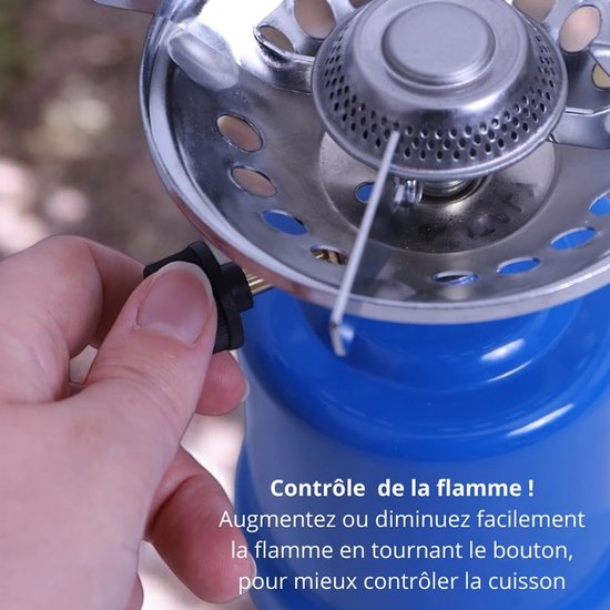 Compacte Gasstel 1300W voor Kamperen, Wandelen & Festivals - Lichtgewicht & Snel Koken van Merkloos — afbeelding 2