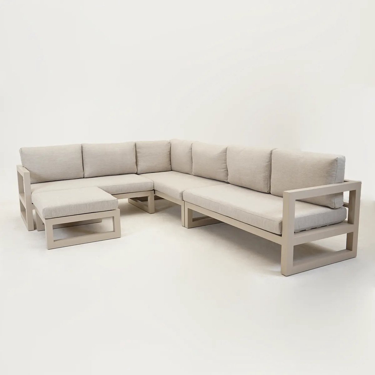 Vita Grosso hoekbank 4 delig groot rechts beige