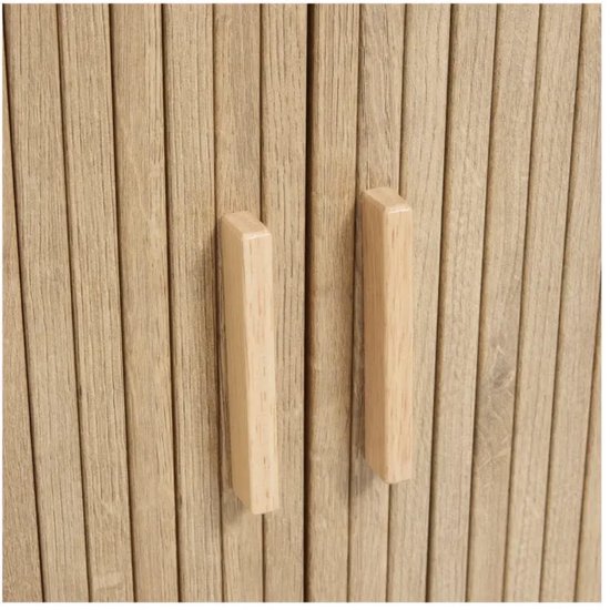 Japandi Stijl Boekenkast met Schuifdeuren | Minimalistische Opbergkast 80×40×175 cm