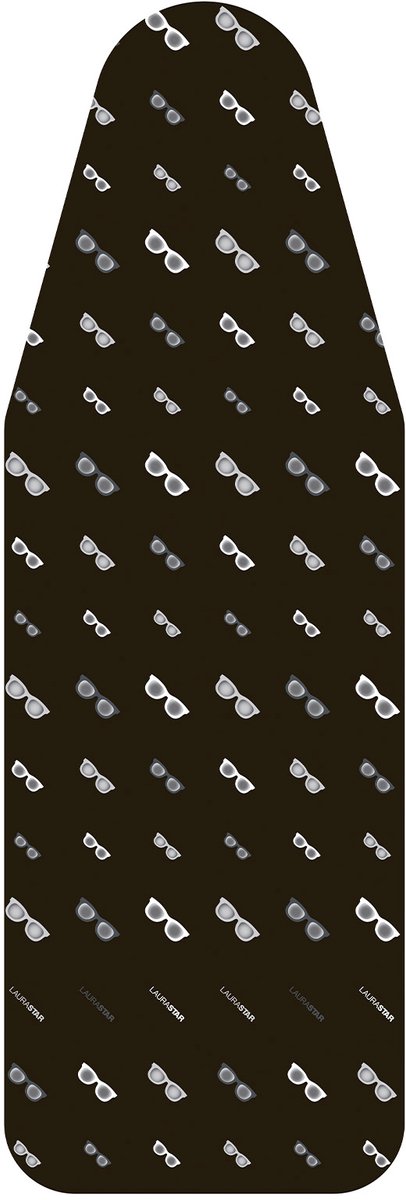 Laurastar Universalcover Glasses, Universele Strijkplankhoes, 131cm x 55cm, 100% Katoen. Spanklem, Snelle montage, Machinawasbaar