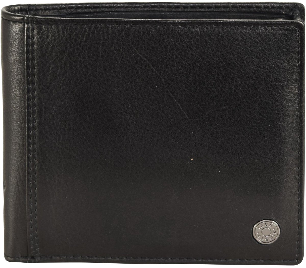 Jack Kinsky Hamburg 108 Leren Portemonnee 11 cm - Jongens - Horizontaal - schwarz