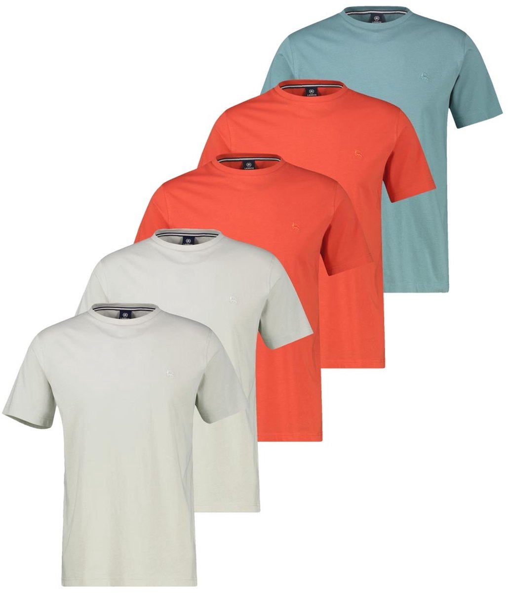 LERROS Heren t-shirt 5 pack Basic