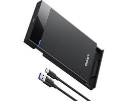 Qost - Harde Schijf Behuizing - 2,5 Inch - 9,5 mm / 7 mm - 6Gbps - USB C 3.1 Gen 2 naar SATA III