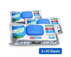 Sleepy Easy Clean Descaling Cleaning Wipes – 3×30 Sheets – Limescale Remover – Multi-Surface Cleaning Wipes