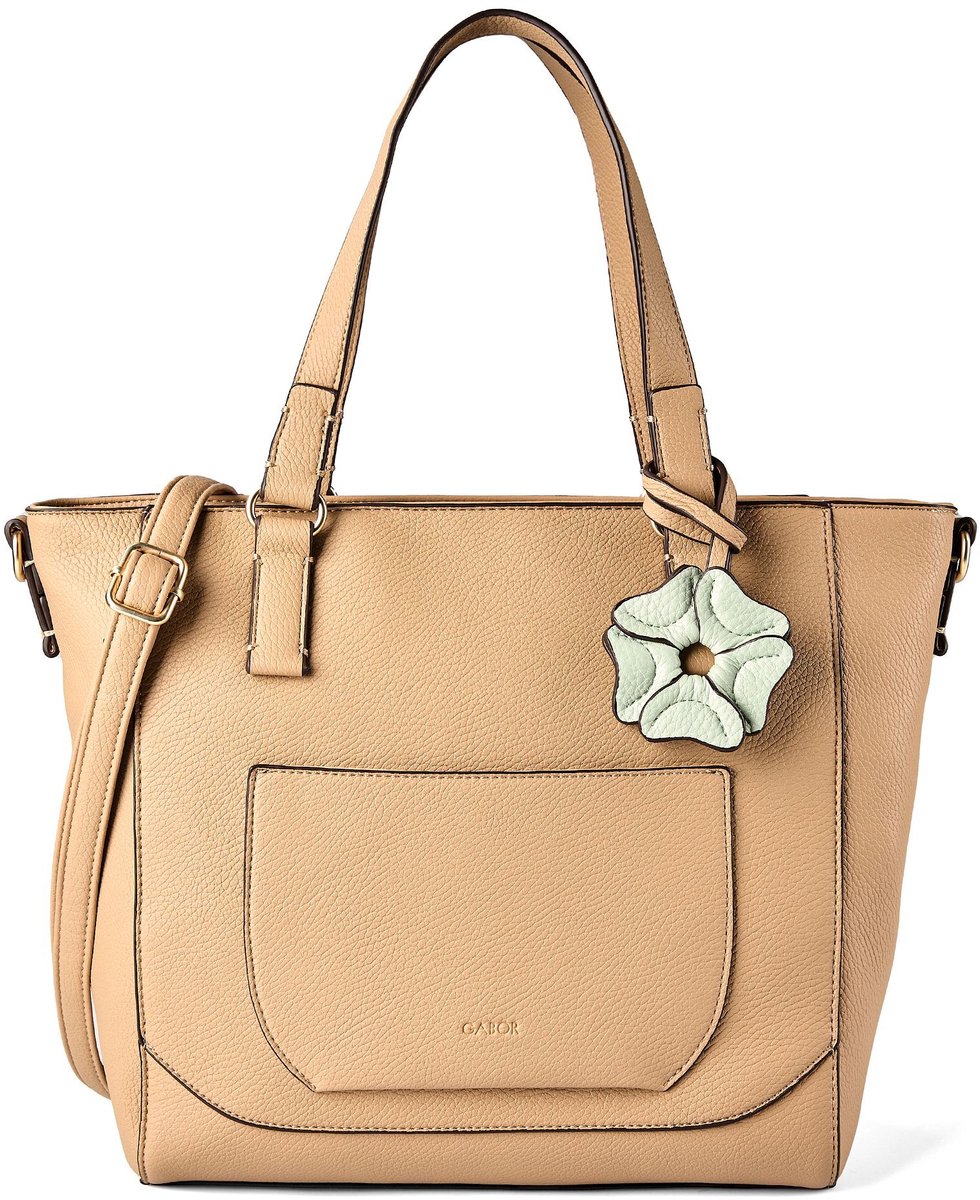 Gabor shopper schoudertas Sofiana Zip Shopper Camel Lichtbruin