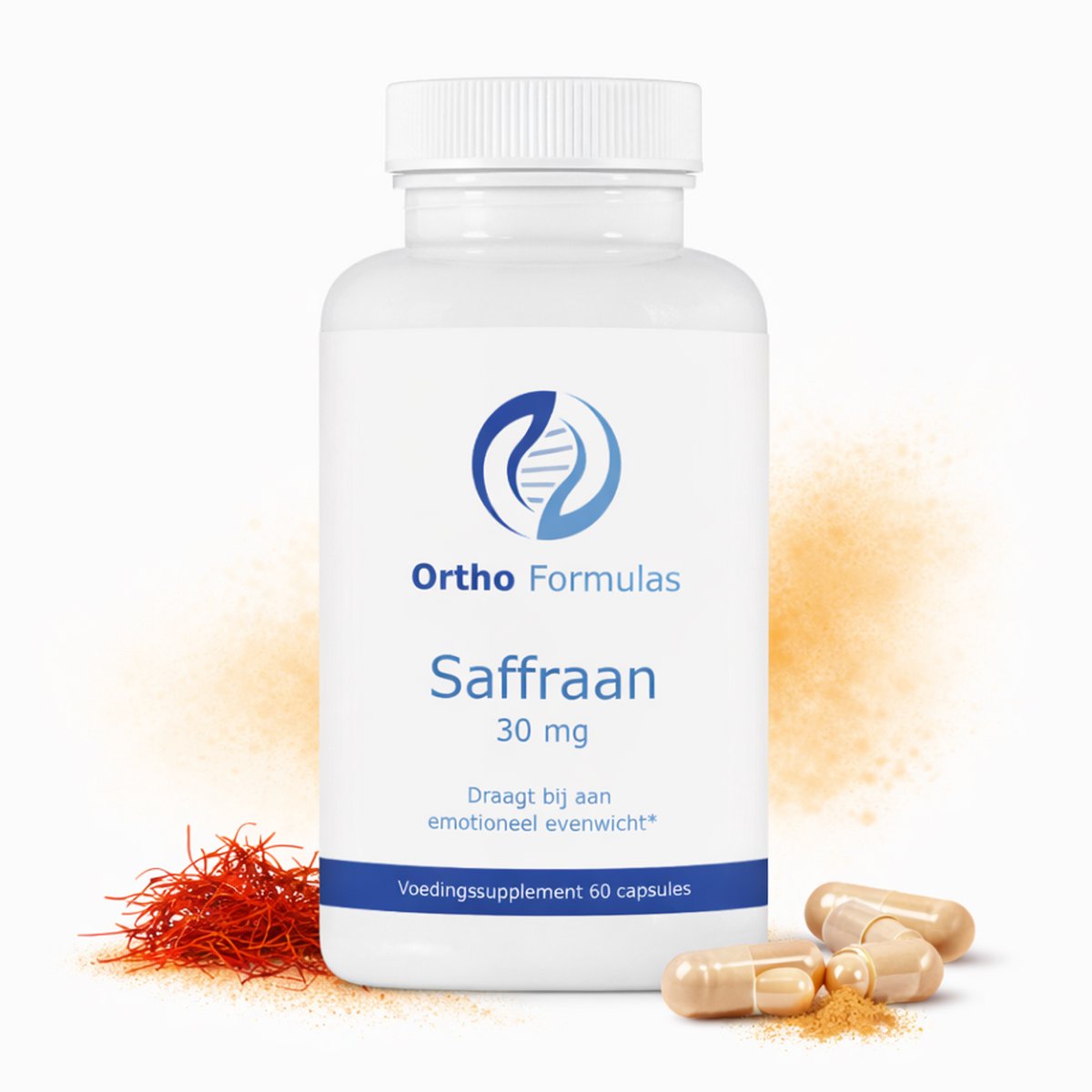 Saffraan Capsules – Gemoedstoestand & Ontspanning – 30 mg – 60 Vegan Capsules