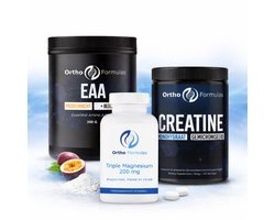 Spierherstel Pakket – Creatine Monohydraat, EAA + BCAA & Triple Magnesium – Sport Supplementen – Fitness