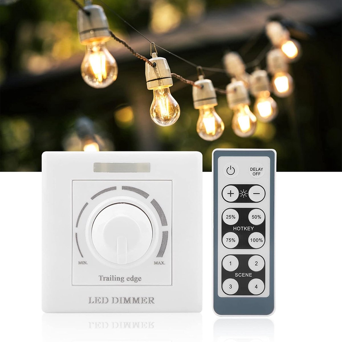 Draadloze LED Dimmer met IR Afstandsbediening voor 220V Verlichting