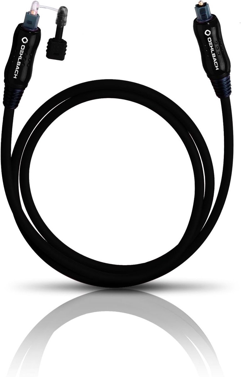 Digitale Optische Kabel - Glasvezelkabel Audio - Home Cinema - Zeer Flexibel Hoge Kwaliteit - 6 Meter - Zwart