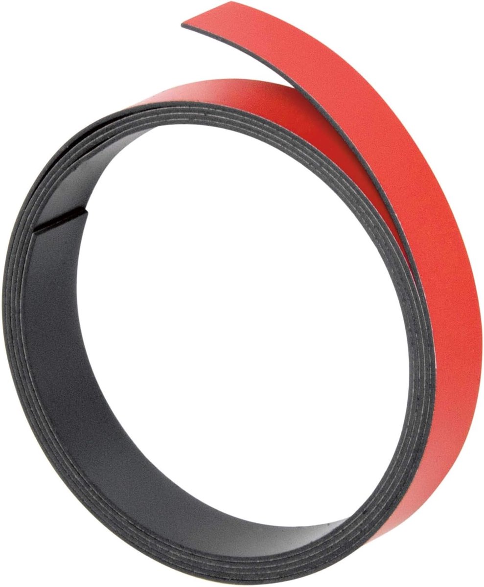 Magnetische band 100 cm breedte 5 mm beschrijfbaar zwarte magneetstrip