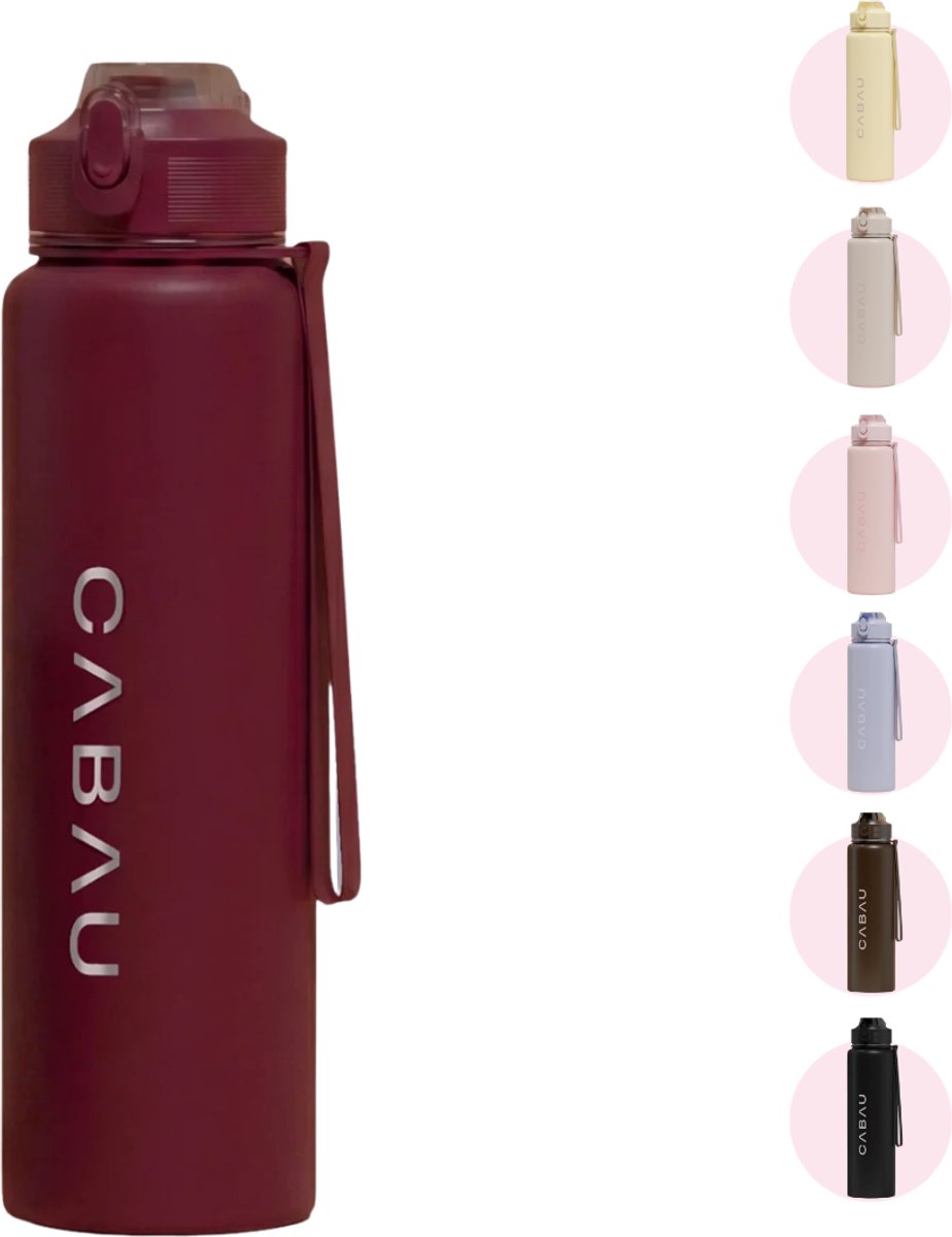 Cabau - Bloom Waterfles Staal - Cherry