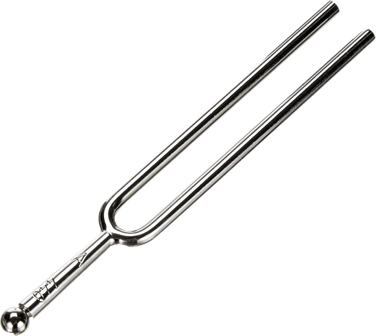 Ronde stemvork 440 Hz, 10,5 cm, hoogwaardige roestvrijstalen stemvork met houten handvat, gemaakt in Duitsland
