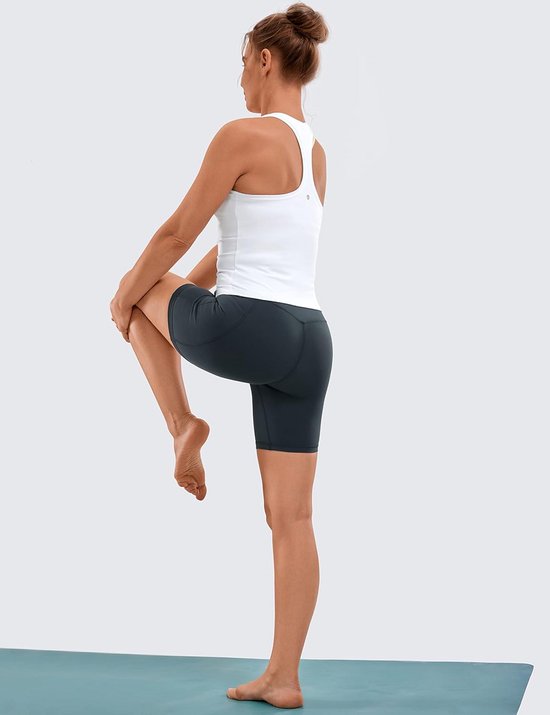 Biker Shorts - Yoga Broek - Fitness Training - Zijzakken Hoge Taille - 6 Inch — afbeelding 5