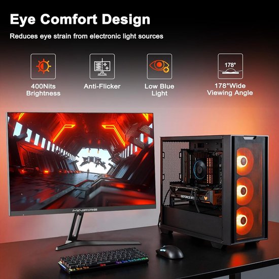 27 inch Gaming Monitor 200Hz Snel IPS Paneel — afbeelding 3
